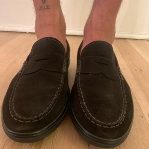 Tod’s Suede Penny Loafers  - Men’s